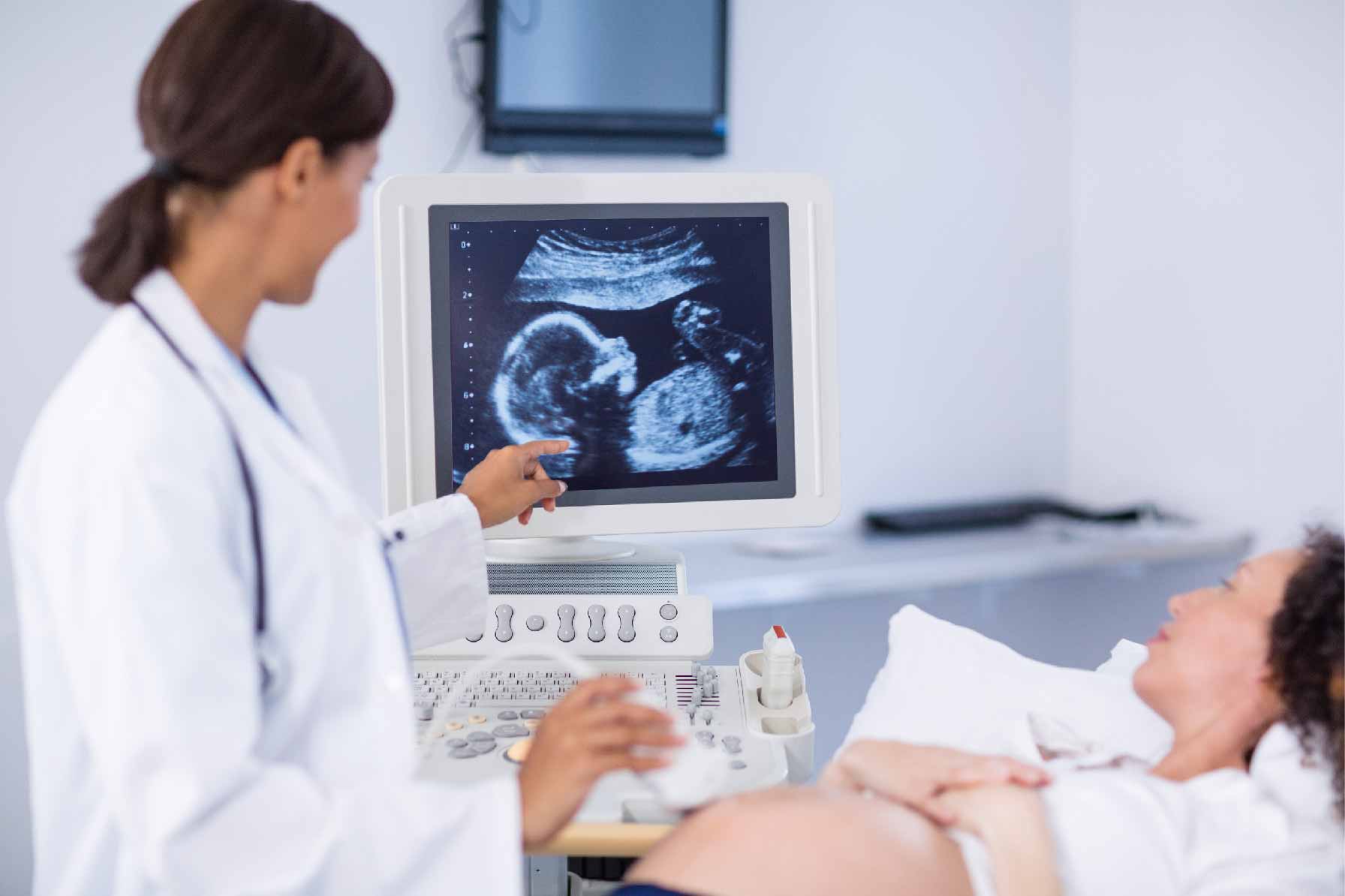 Patient receiving ultrasound